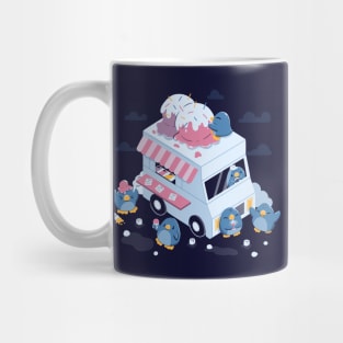 Frozen Truck Kawaii Penguins by Tobe Fonseca Mug